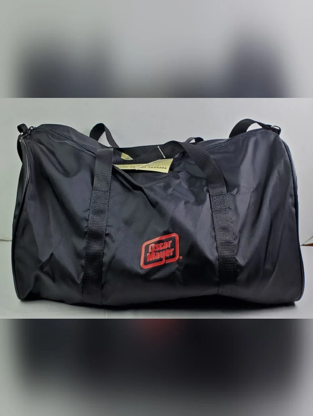 Oscar Mayer VTG Square Water Resistant Duffel Bag 18 x 10 x 10 Advertising - NOS